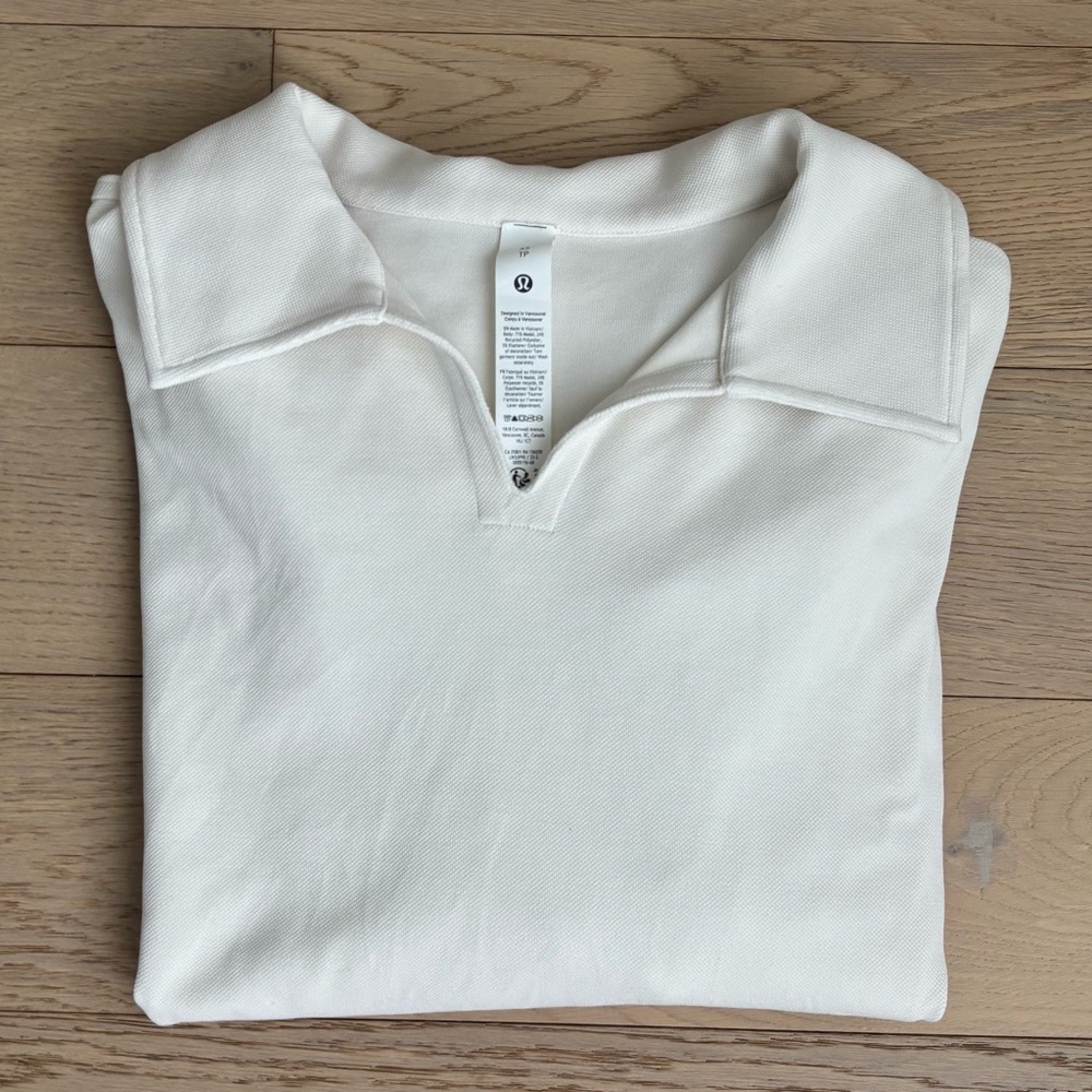 lululemon NWOT Softstreme Pique Oversized Long-Sleeved Polo Shirt
